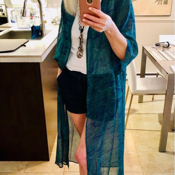 LOWEST PRICE⭐️Gypsy Palm Tree Long Kimono Duster - Picture 5 of 8